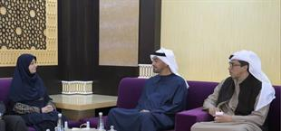 لقاء نائبة الرئيس الإيراني مع رئيس دولة الإمارات العربية المتحدة